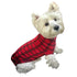 Londoner Plaid Mockneck Dog Sweater Red/Black