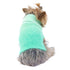 Luxury Sparkle Beverly Hills Dog Sweater Seafoam Green