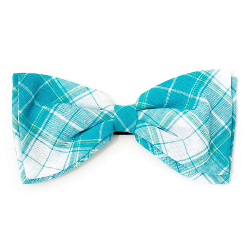 Madras Plaid Dog Bow Tie