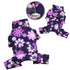 Midnight Garden Fleece Turtleneck Dog Pajamas