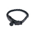Nylon Rope Dog Collar Matte Black