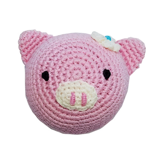 Piggy Ball Crochet Dog Toy