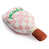 Pink Checker Pickleball Paddle Dog Toy