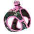 Plush Step In Air Mesh Dog Harness Camo/Pink