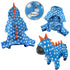 Polka Dots Dino Fleece Hooded Dog Pajamas