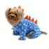 Polka Dots Dino Fleece Hooded Dog Pajamas