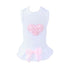 Puff Heart Dog Dress Pink
