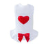 Puff Heart Dog Dress Red