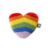 Rainbow Heart Crochet Dog Toy