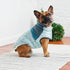 Retro Puffer Dog Jacket Light Blue