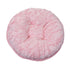 Round Bagel Cotton Dog Bed Pink