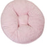 Round Bagel Mink Dog Bed Baby Pink