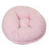 Round Bagel Mink Dog Bed Baby Pink