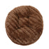Round Bagel Mink Dog Bed Chocolate