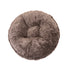Round Bagel Mink Dog Bed Grey