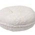 Round Bagel Mink Dog Bed White Crocodile