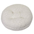 Round Bagel Mink Dog Bed White Crocodile