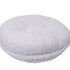 Round Bagel Rosebud Dog Bed White