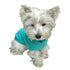 Scottish Cable Knit Dog Sweater Light Turquoise