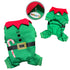 Shimmery Candy Cane Elf Dog Onesie