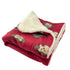 Silly Monkey Fleece Dog Blanket Burgundy