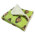 Silly Monkey Fleece Dog Blanket Lime