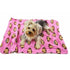 Silly Monkey Fleece Dog Blanket Pink