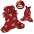 Silly Monkey Fleece Hooded Dog Pajamas Burgundy