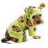 Silly Monkey Fleece Hooded Dog Pajamas Lime
