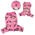 Silly Monkey Sleeveless Fleece Dog Pajamas Pink