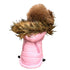 Ski Bunny Puffer Dog Coat Pink