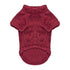 Soft Plush Pullover Dog Coat Burgundy