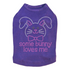Some Bunny Loves Me Pink Rhinestone Dog Tank