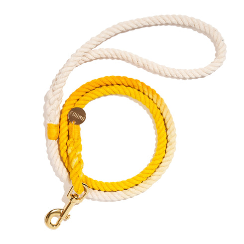 Standard Bolt Snap Rope Dog Leash Butterscotch Ombre