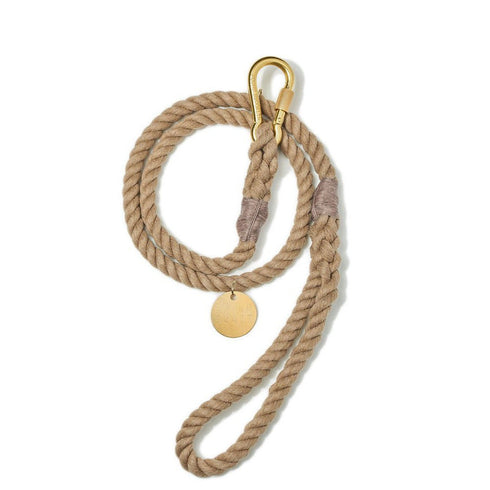 Standard Cotton Rope Dog Leash Natural