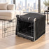 Storm Microlinen Dog Crate Cover