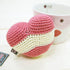 Stripy Heart Crochet Dog Toy