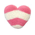 Stripy Heart Crochet Dog Toy