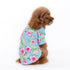 Tropical Island Dog Shirt Blue