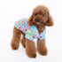 Tropical Island Dog Shirt Blue