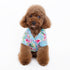 Tropical Island Dog Shirt Blue