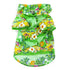 Tropical Island Dog Shirt Green