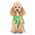 Tropical Island Dog Shirt Green