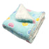 Ultra Plush Colorful Hearts Dog Blanket Blue