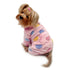 Ultra Plush Colorful Hearts Turtleneck Dog Pajamas Pink