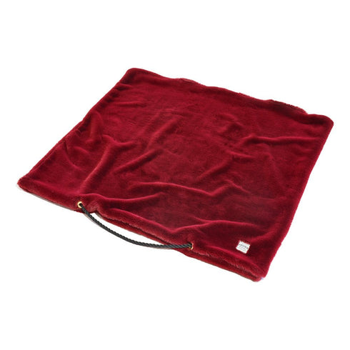 Washable Velvet Dog Bed Cover Burgundy