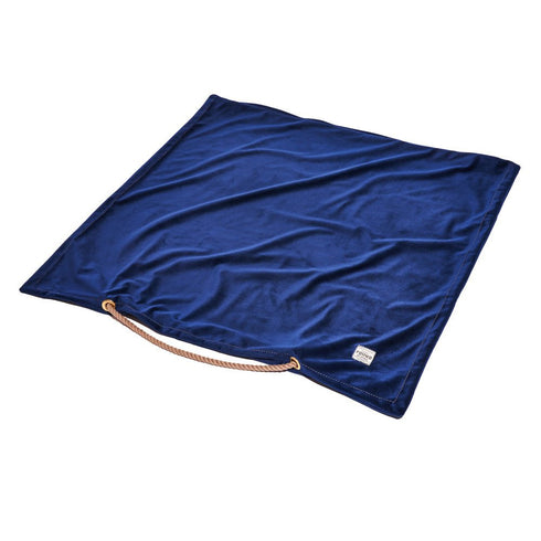 Washable Velvet Dog Bed Cover Navy