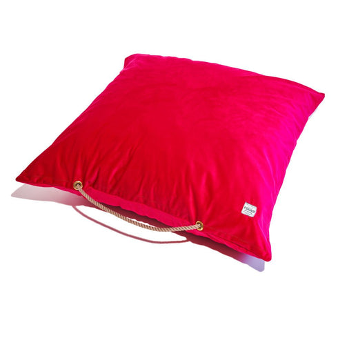 Washable Velvet Dog Bed Pink