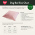 Washable Velvet Dog Bed Rose