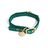 Washable Velvet Dog Collar Emerald